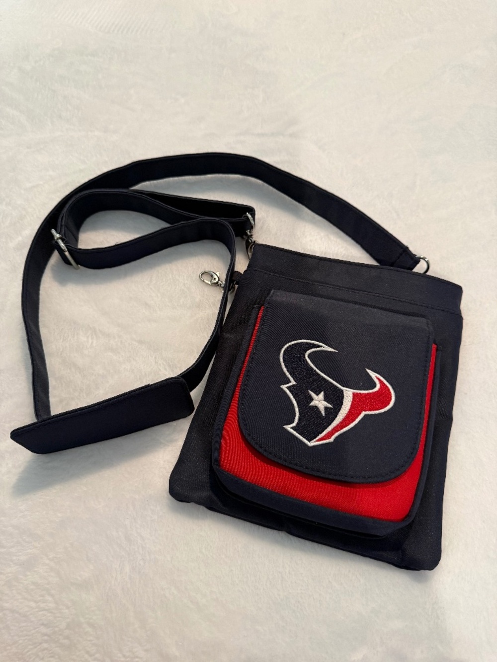 Houston Texans NFL Littlearth Pro-FAN-ity Crossbody Purse Navy Red